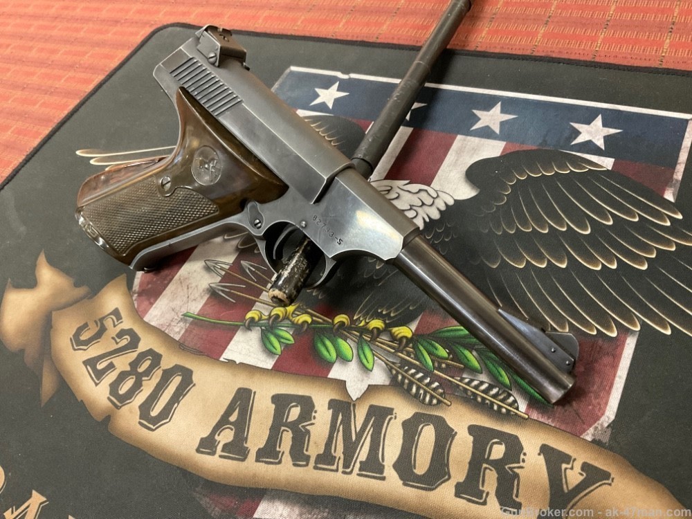 colt woodsman 22lr pistol 1950 4.5" bbl 5280 armory co-img-8
