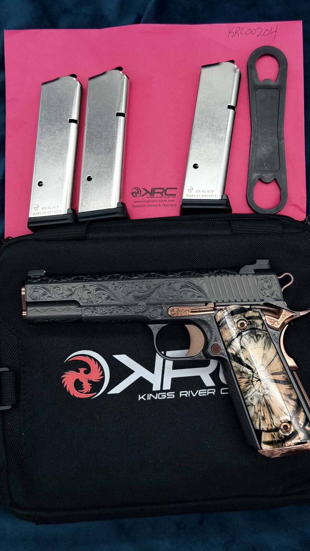 Kings River Custom KRC Level 3 DLC Copper 1911 45acp 5" Engraved LAYAWAY-img-4