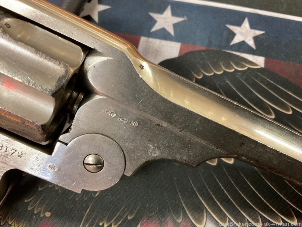 webley 455 / 476 wg army  navy model nickel birdshead c&r 5280 armory co-img-9