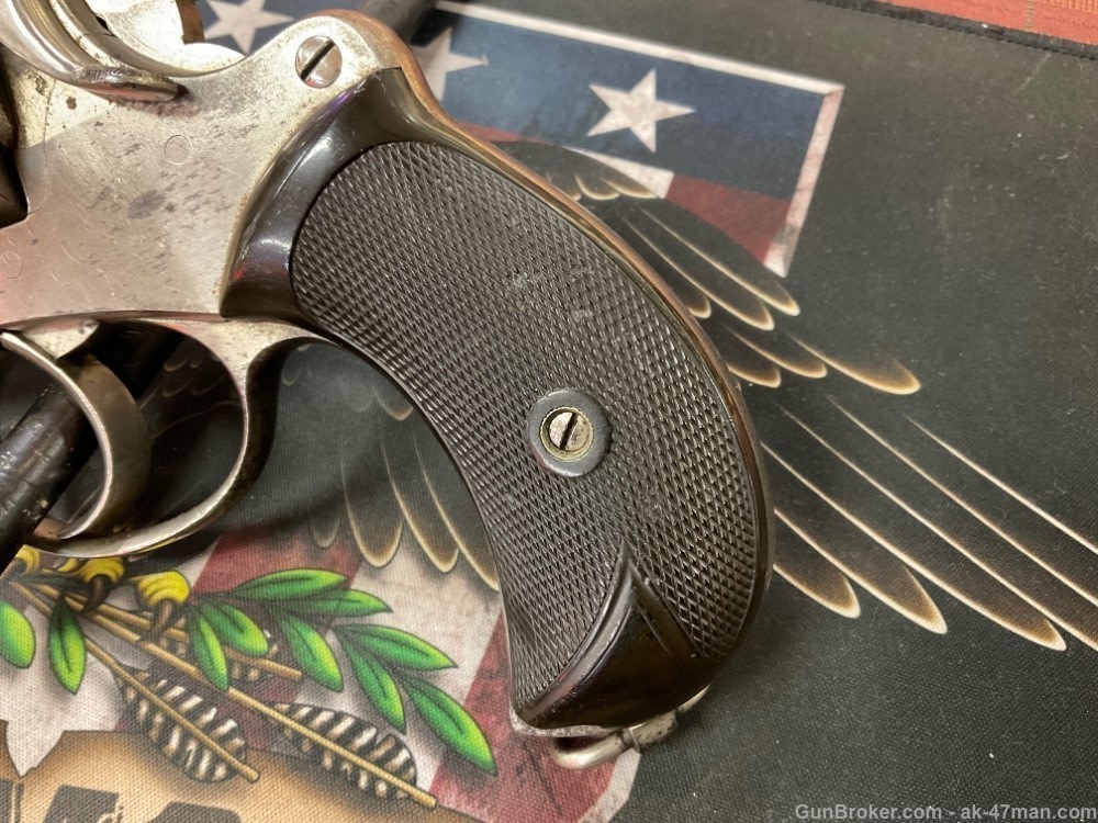webley 455 / 476 wg army  navy model nickel birdshead c&r 5280 armory co-img-1