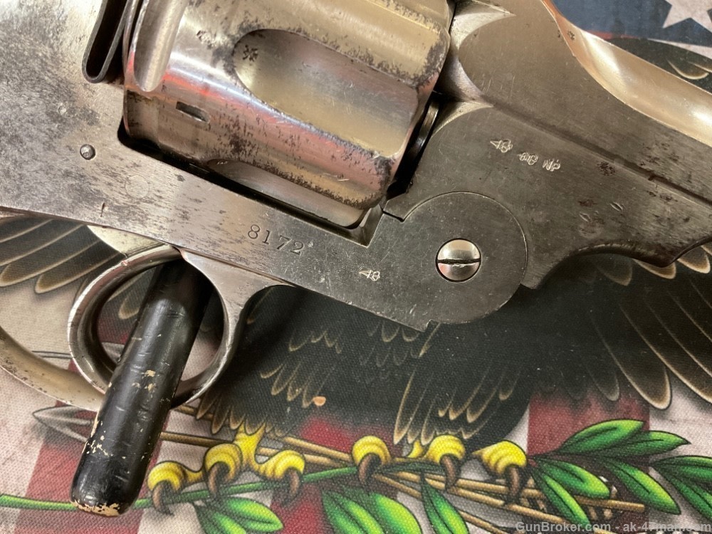 webley 455 / 476 wg army  navy model nickel birdshead c&r 5280 armory co-img-8