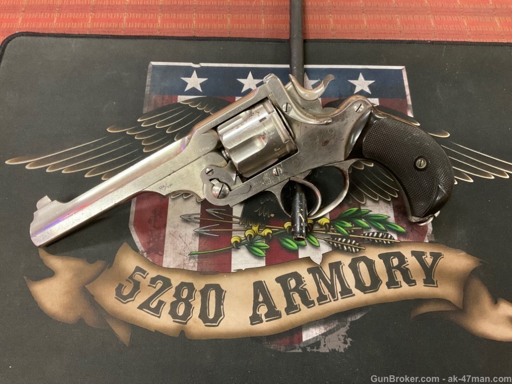 webley 455 / 476 wg army  navy model nickel birdshead c&r 5280 armory co-img-0