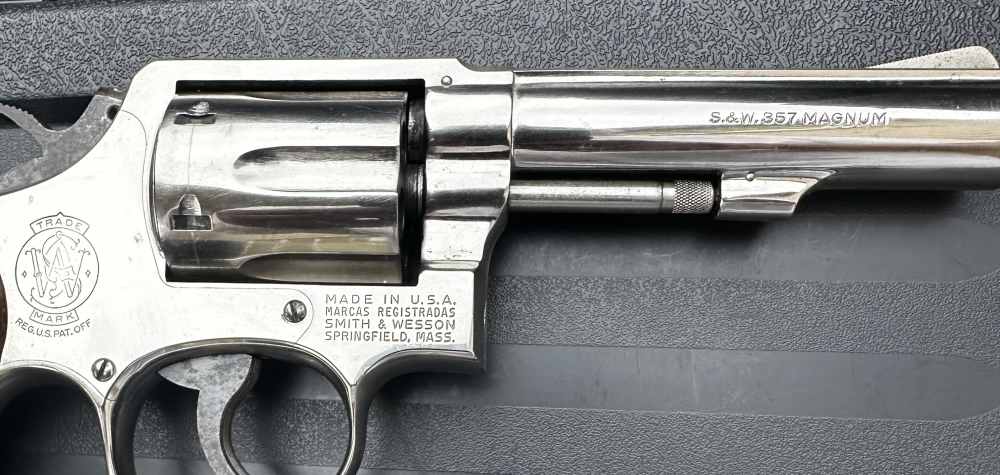S&W 13-2 .357 Mag, Bright Nickel, 4” Heavy Barrel, Pinned & Recessed, 1979-img-5
