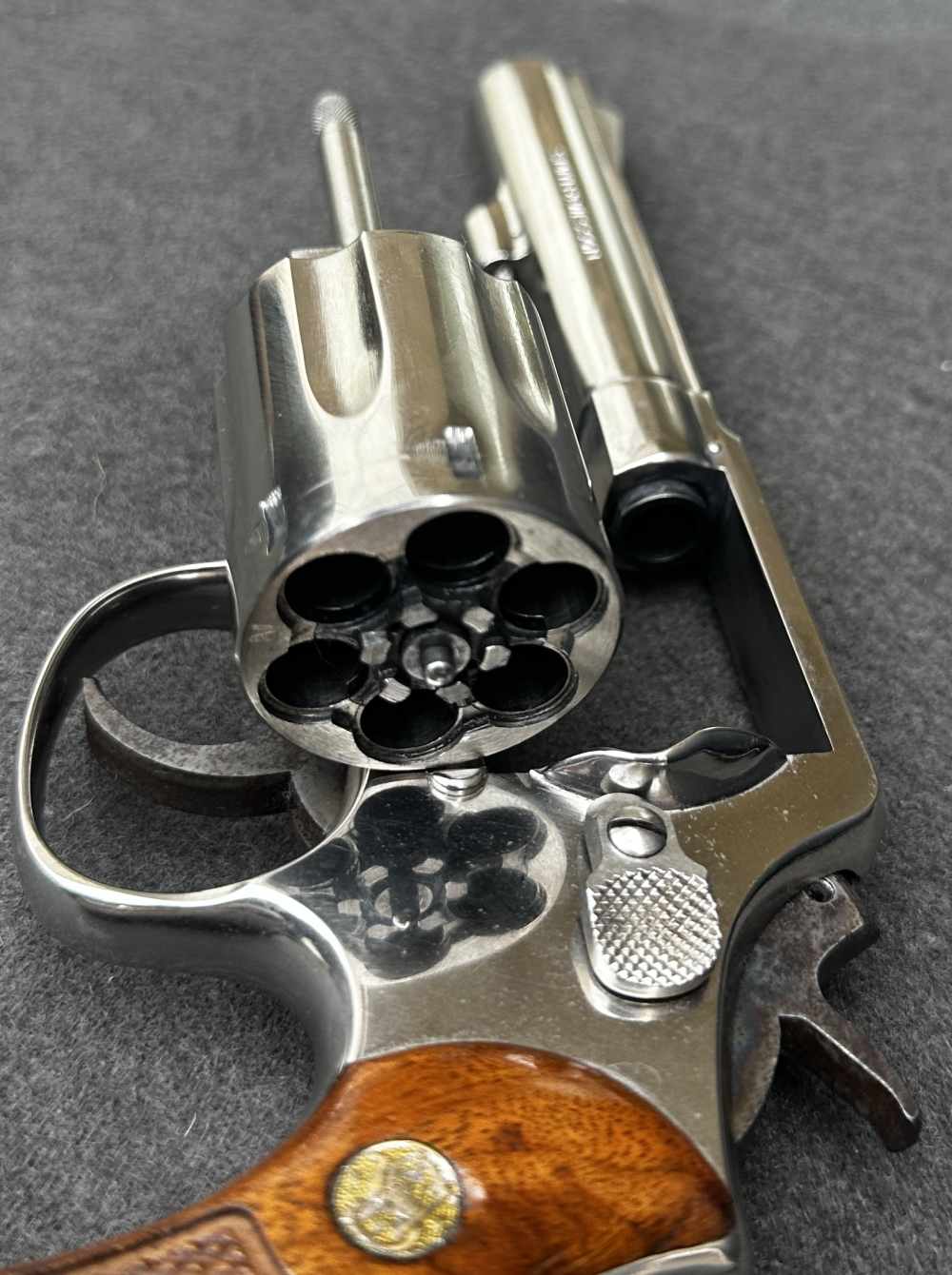 S&W 13-2 .357 Mag, Bright Nickel, 4” Heavy Barrel, Pinned & Recessed, 1979-img-38