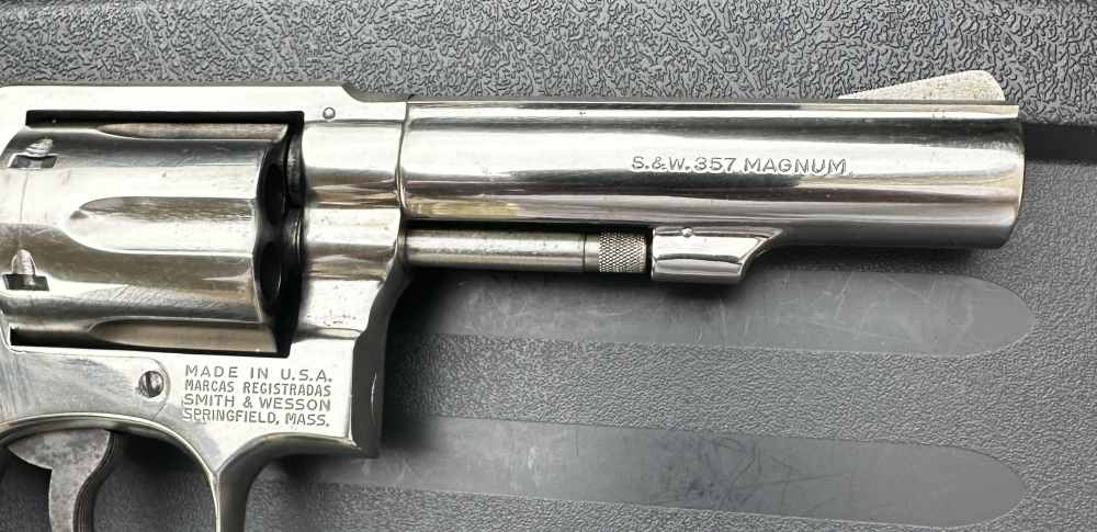 S&W 13-2 .357 Mag, Bright Nickel, 4” Heavy Barrel, Pinned & Recessed, 1979-img-6