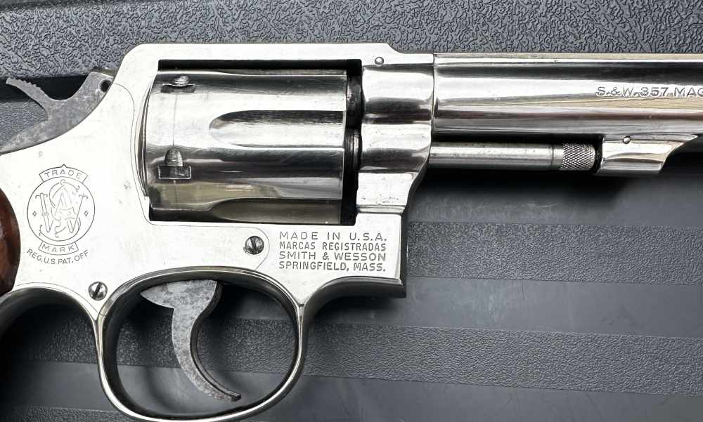 S&W 13-2 .357 Mag, Bright Nickel, 4” Heavy Barrel, Pinned & Recessed, 1979-img-4