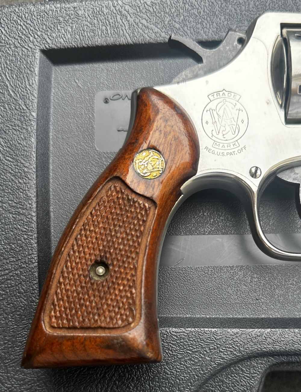 S&W 13-2 .357 Mag, Bright Nickel, 4” Heavy Barrel, Pinned & Recessed, 1979-img-2