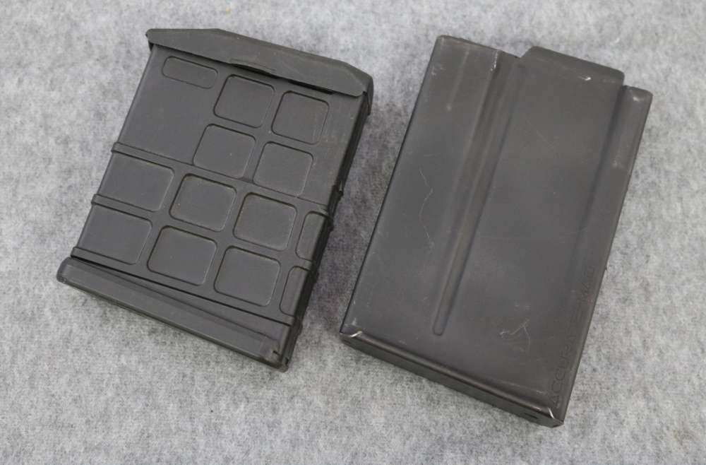 Pair of Factory Ruger Gunsite Scout magazines 308 steel and plastic-img-1