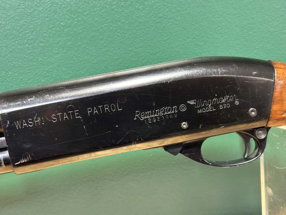 Remington 870 Wingmaster 12 ga Police Shotgun Washington State Patrol Mark-img-19