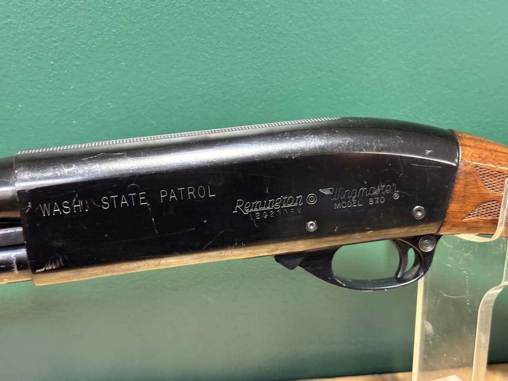 Remington 870 Wingmaster 12 ga Police Shotgun Washington State Patrol Mark-img-10
