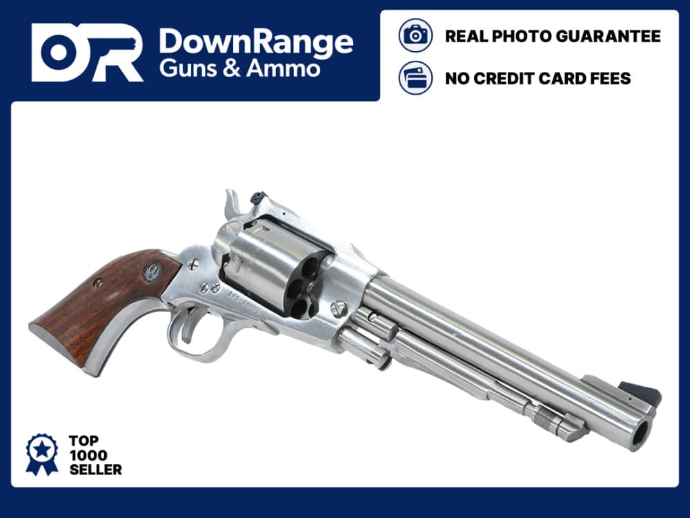 1978 Sturm Ruger Old Army 45 Cal 7.5" Stainless Steel Black Powder Revolver-img-0