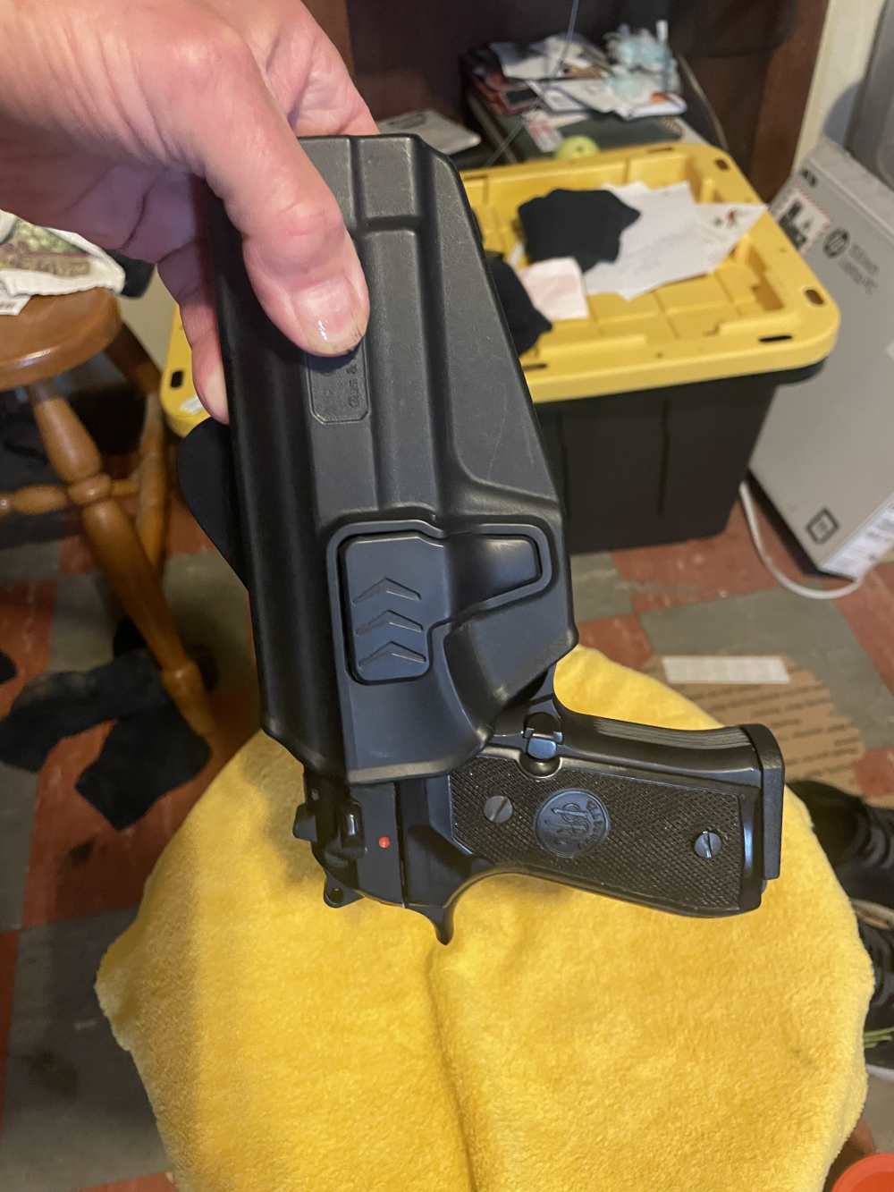 Beretta 92 or 96. QR holster. Used little LO$-img-0
