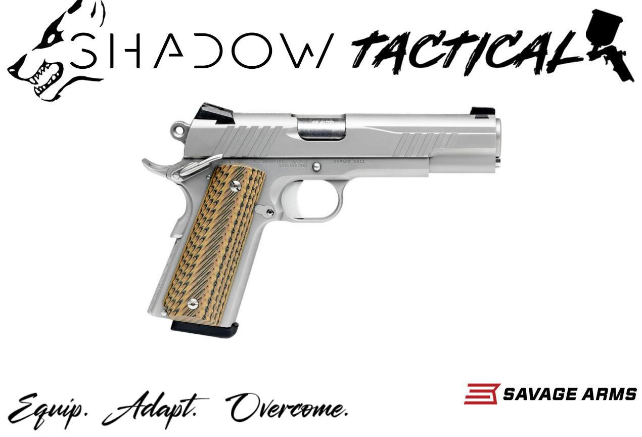 Savage 67202, 45 ACP, 8+1, Single Action, 1911 Style, Stainless-img-0