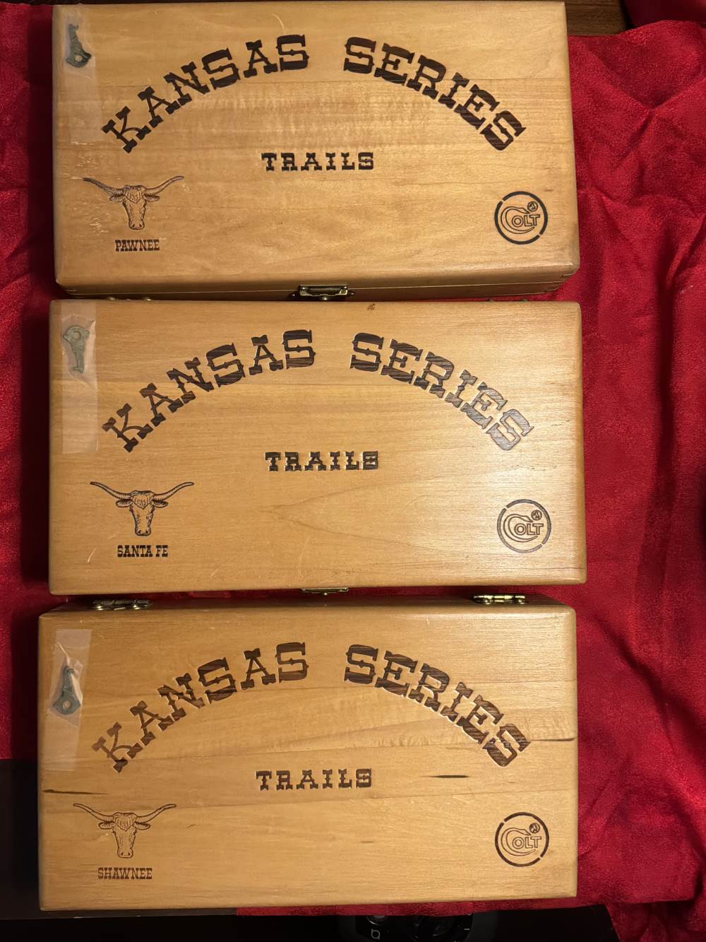 3 Colt Commemorative Scout Trail Cases with keys-img-1