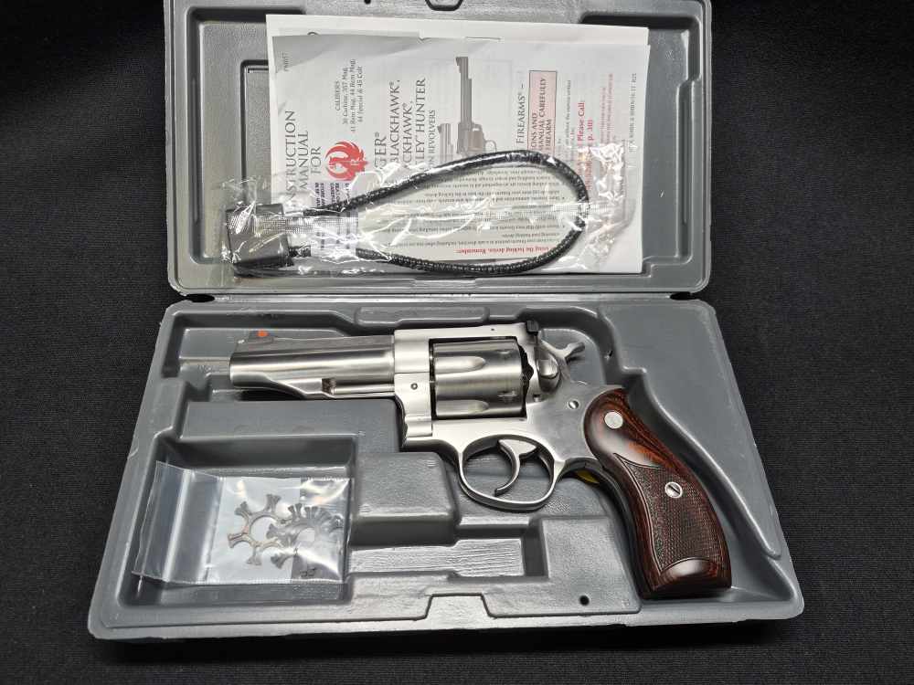 Ruger Redhawk .45 Colt / .45 ACP 4" Revolver with Lasered Hardwood Grips-img-19