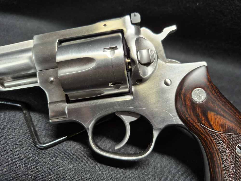 Ruger Redhawk .45 Colt / .45 ACP 4" Revolver with Lasered Hardwood Grips-img-9
