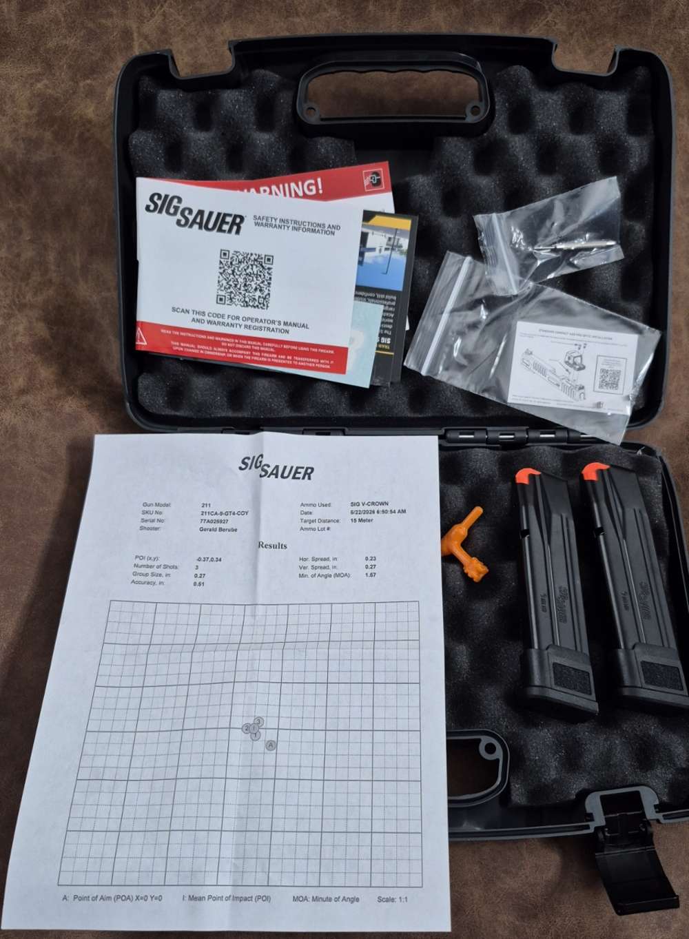 NIB SIG SAUER 211CA-9-GT4-COY 9MM 4.2" CASE-img-14