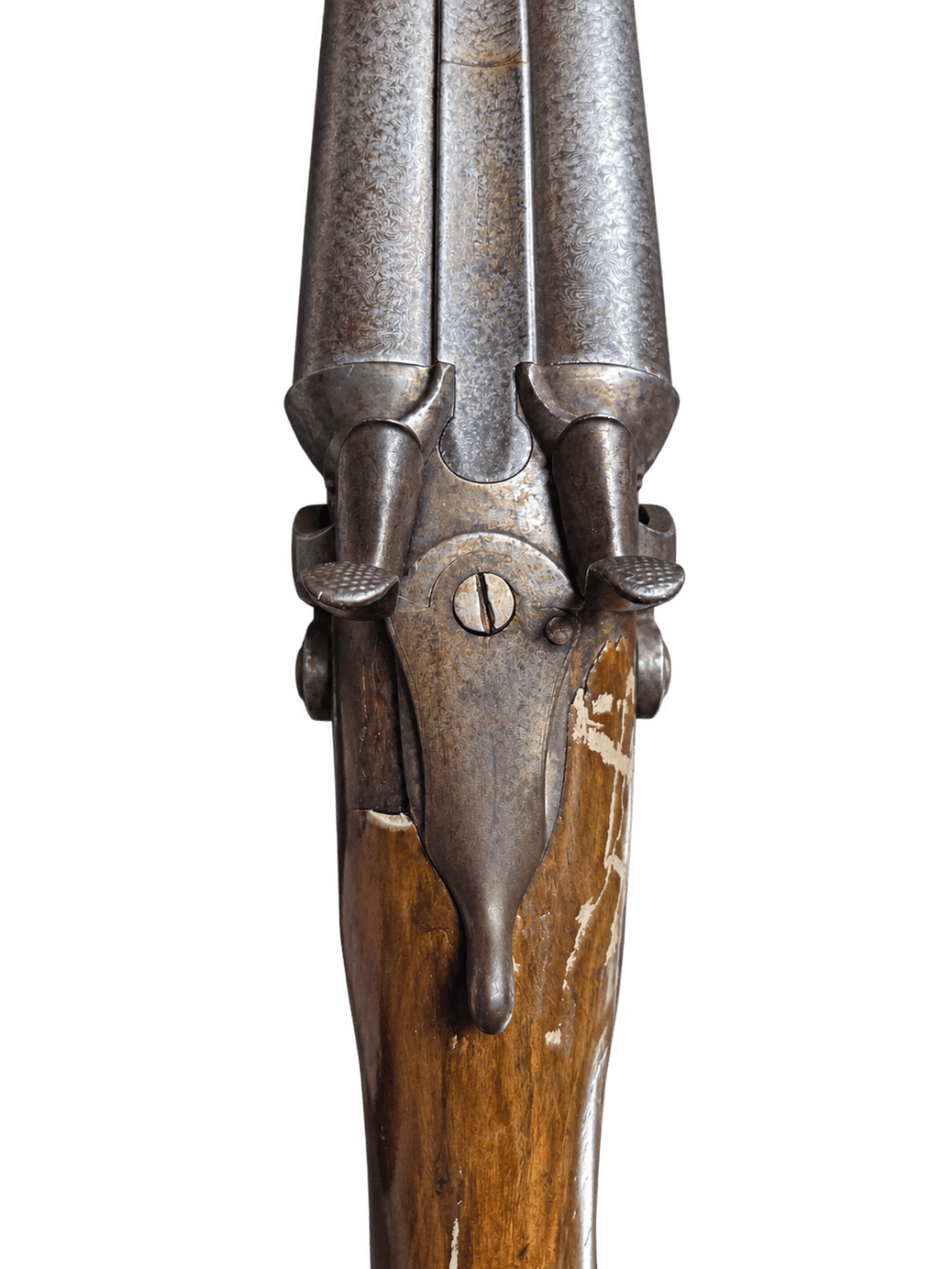 Antique Westley Richards English SxS Hammer Shotgun – C.1870-img-12