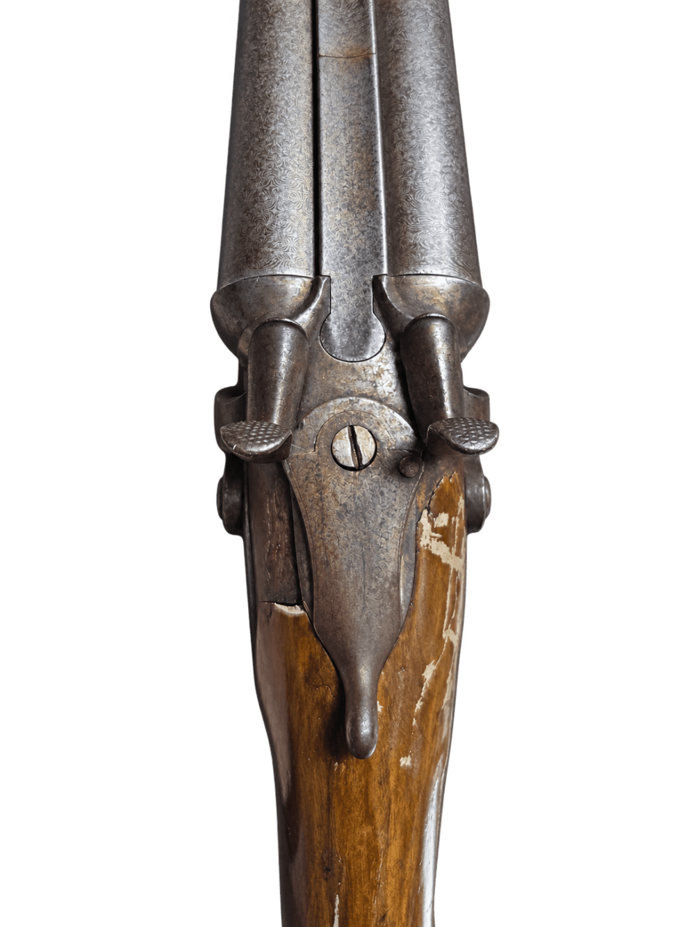Antique Westley Richards English SxS Hammer Shotgun – C.1870-img-11