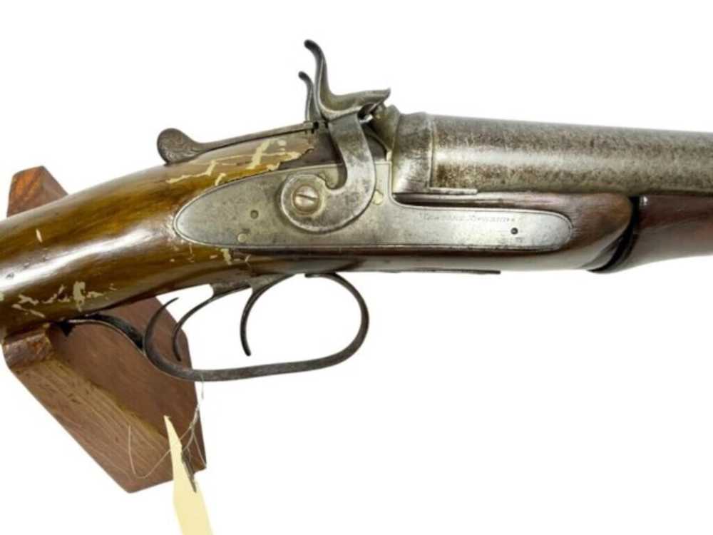 Antique Westley Richards English SxS Hammer Shotgun – C.1870-img-15