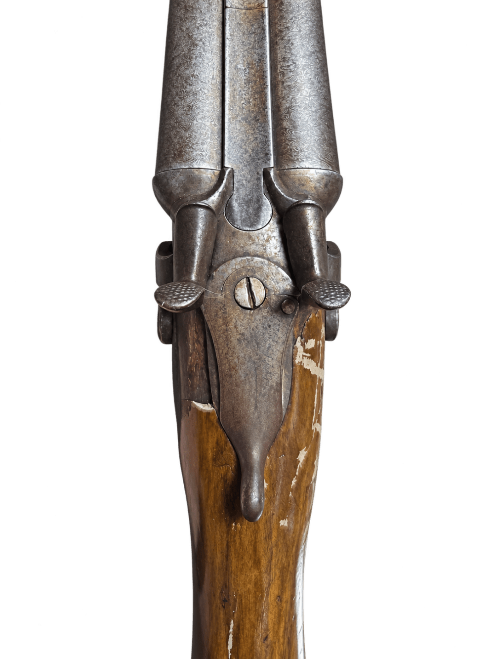 Antique Westley Richards English SxS Hammer Shotgun – C.1870-img-8