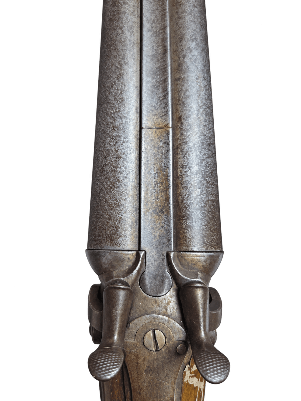 Antique Westley Richards English SxS Hammer Shotgun – C.1870-img-10