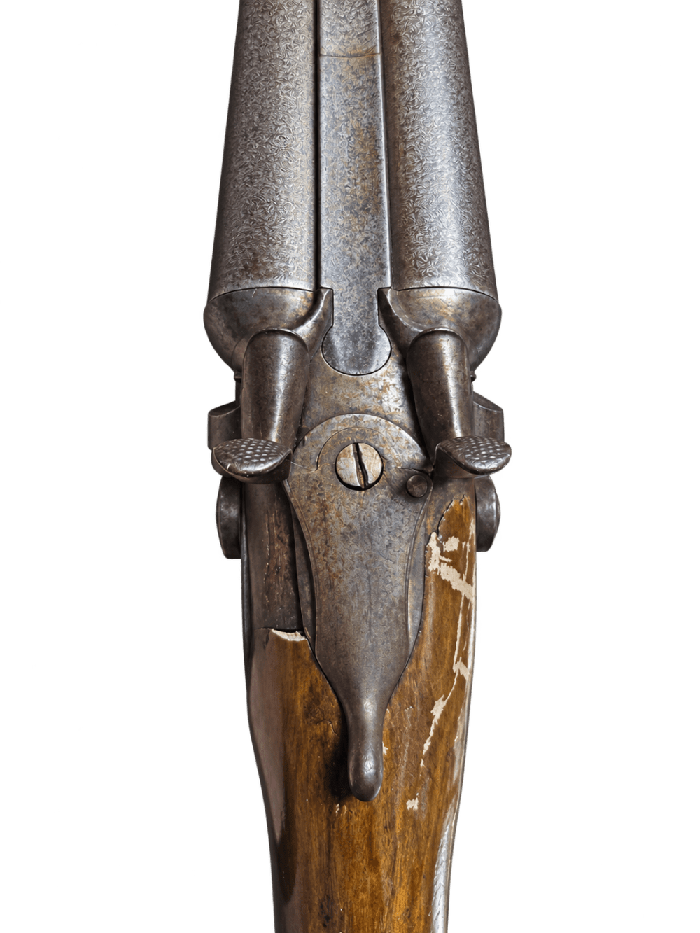 Antique Westley Richards English SxS Hammer Shotgun – C.1870-img-9