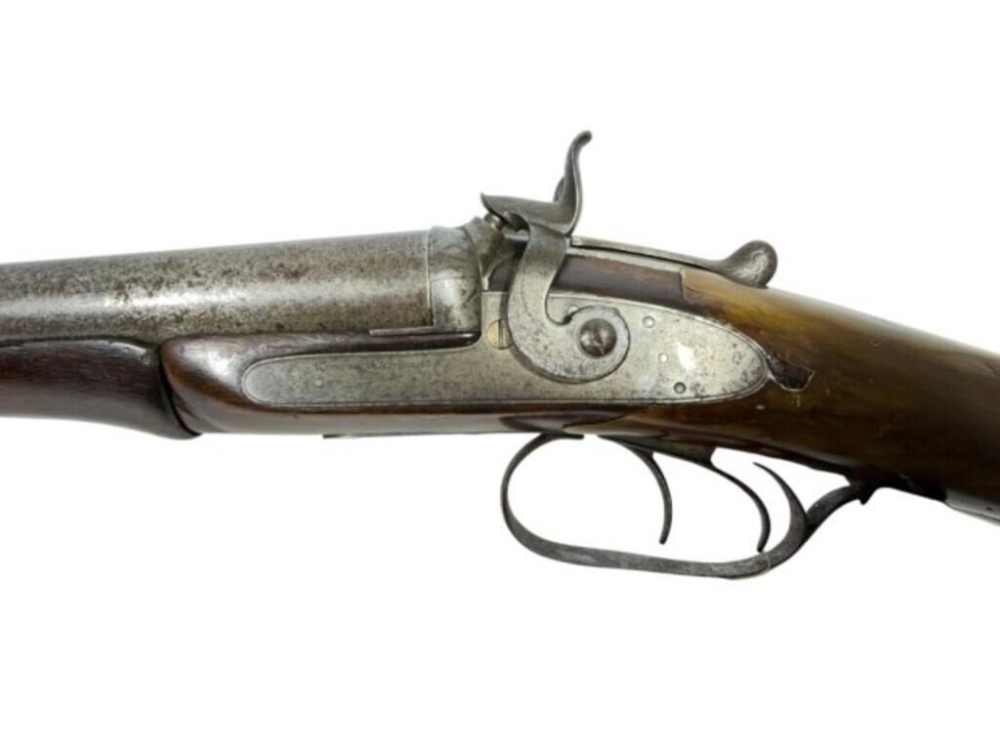 Antique Westley Richards English SxS Hammer Shotgun – C.1870-img-5