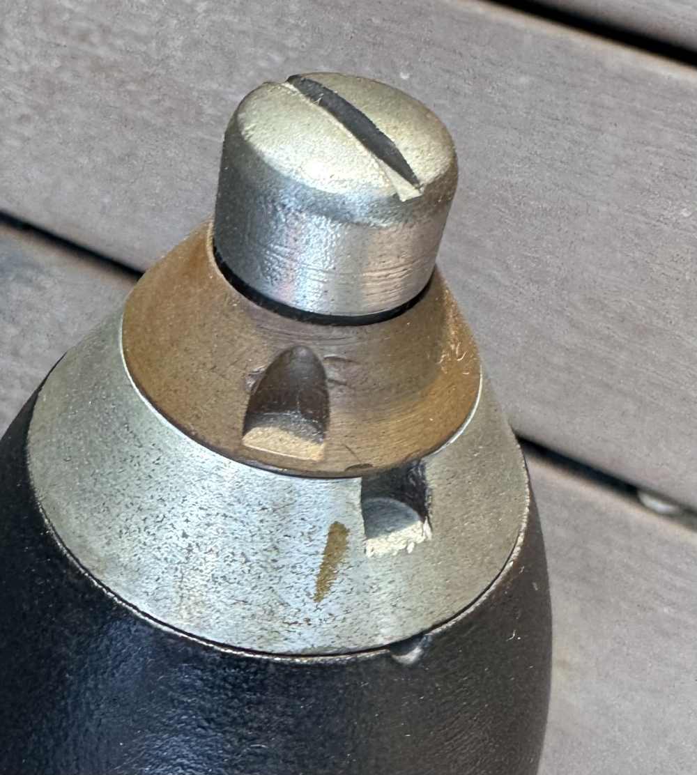 Rare US 75mm HE shell ww1 American can company inert-img-3