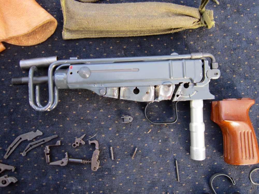 Czech vz61 Skorpion CARBINE parts kit w/16"+ BARREL,holster&ALL the mags! -img-26