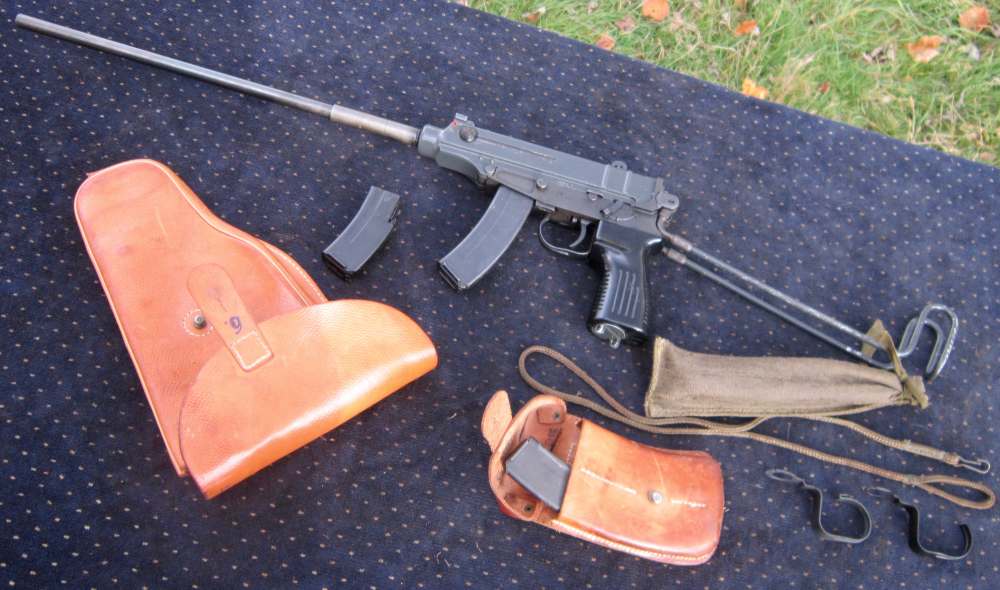 Czech vz61 Skorpion CARBINE parts kit w/16"+ BARREL,holster&ALL the mags! -img-2