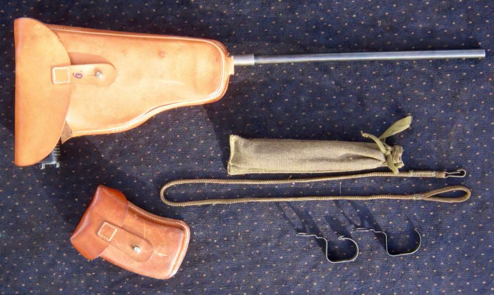 Czech vz61 Skorpion CARBINE parts kit w/16"+ BARREL,holster&ALL the mags! -img-1