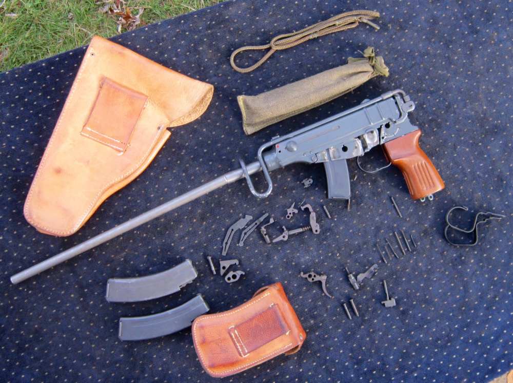 Czech vz61 Skorpion CARBINE parts kit w/16"+ BARREL,holster&ALL the mags! -img-29