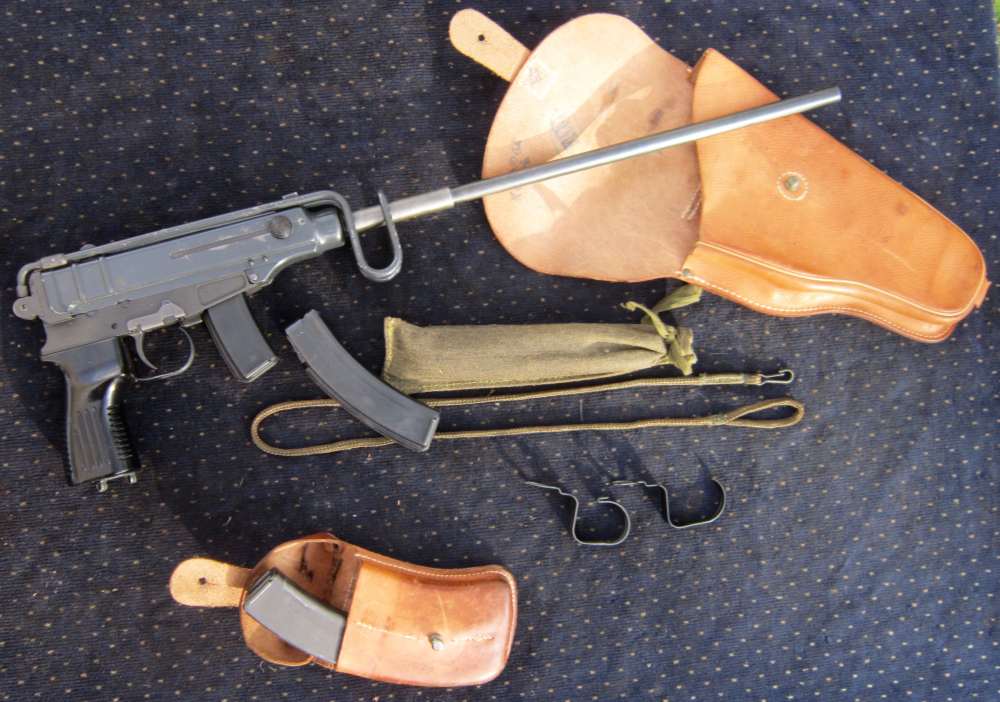 Czech vz61 Skorpion CARBINE parts kit w/16"+ BARREL,holster&ALL the mags! -img-32