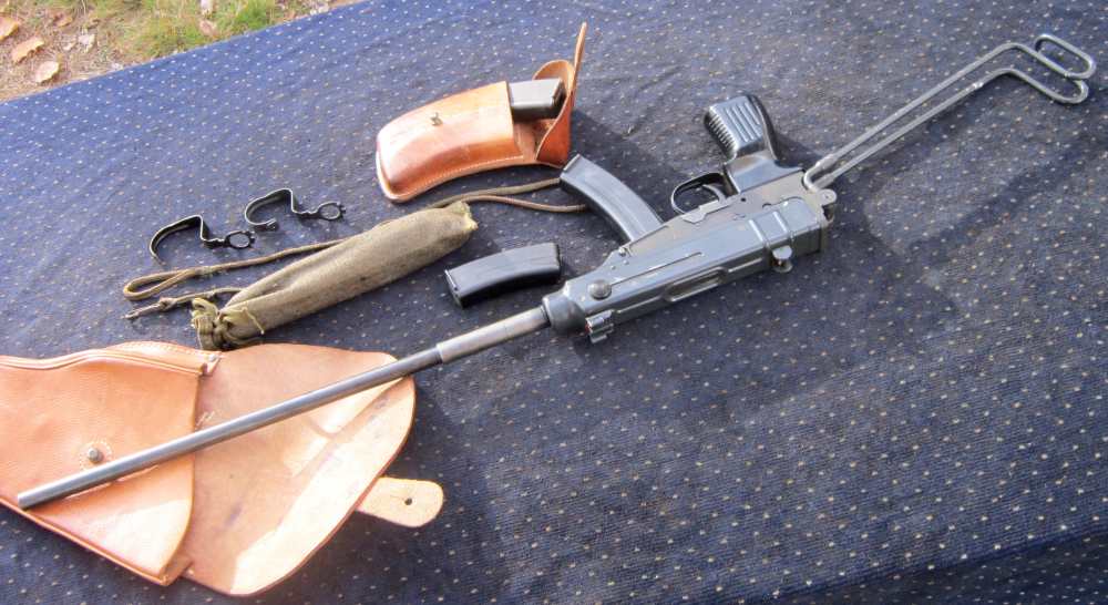 Czech vz61 Skorpion CARBINE parts kit w/16"+ BARREL,holster&ALL the mags! -img-33
