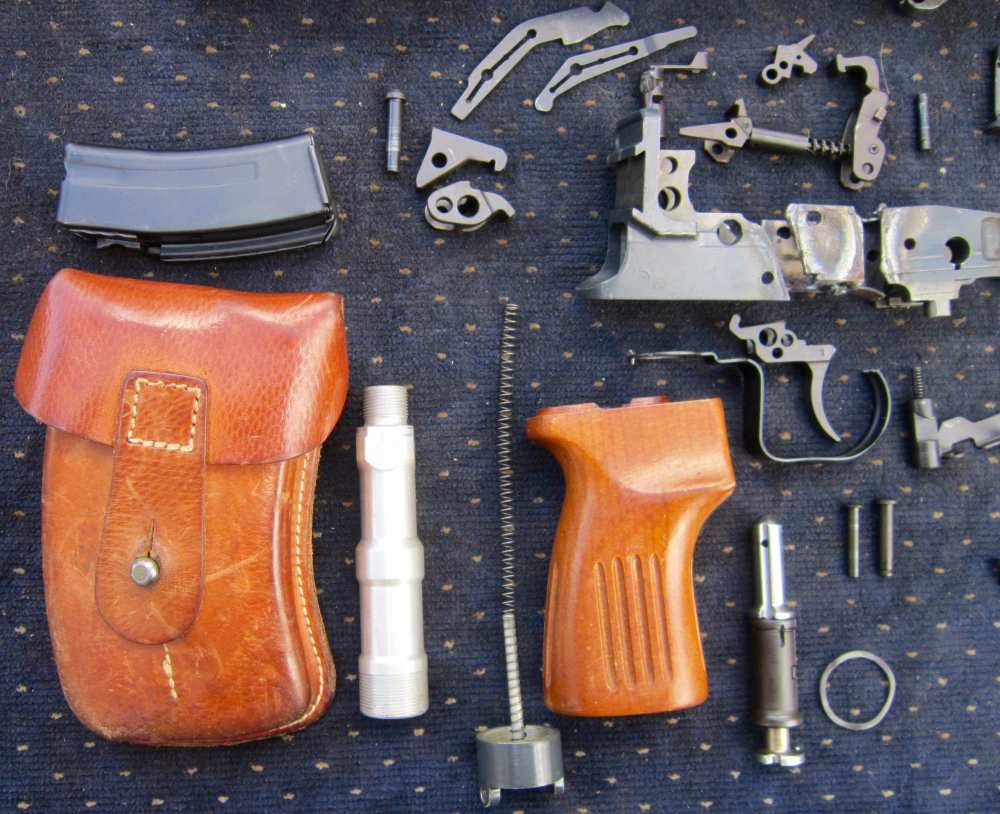 Czech vz61 Skorpion CARBINE parts kit w/16"+ BARREL,holster&ALL the mags! -img-19