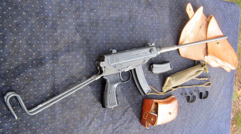 Czech vz61 Skorpion CARBINE parts kit w/16"+ BARREL,holster&ALL the mags! -img-9