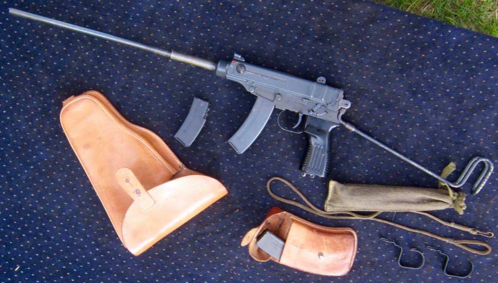 Czech vz61 Skorpion CARBINE parts kit w/16"+ BARREL,holster&ALL the mags! -img-27