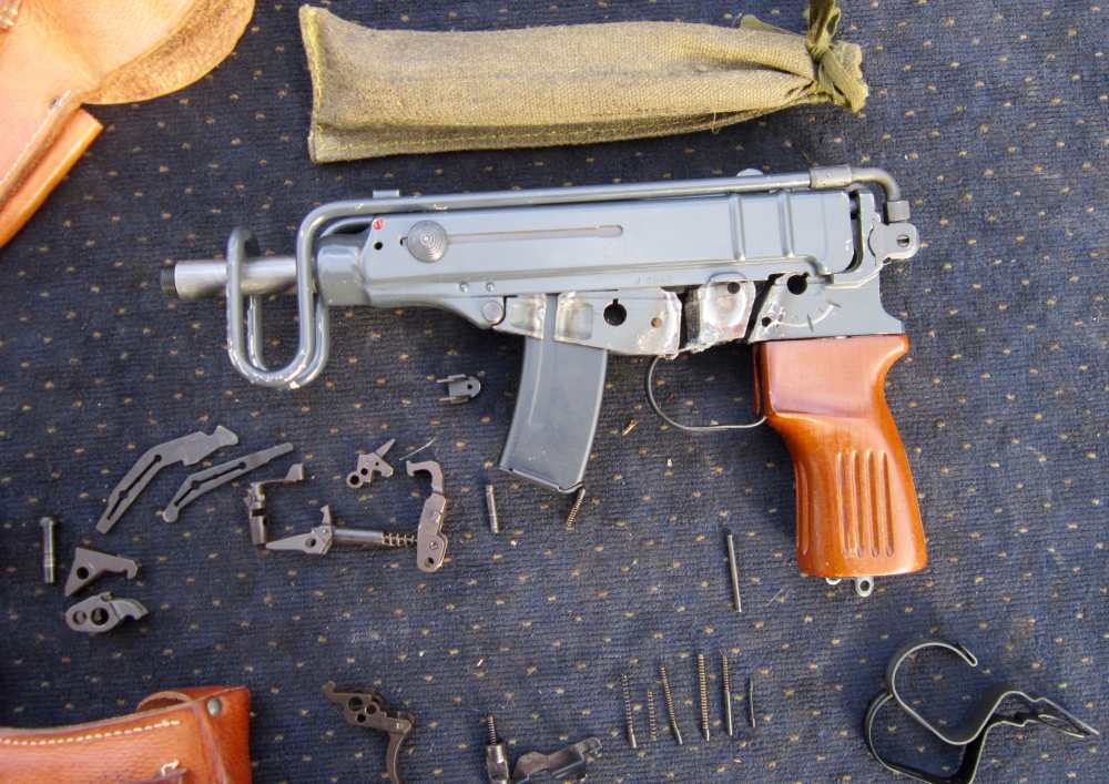 Czech vz61 Skorpion CARBINE parts kit w/16"+ BARREL,holster&ALL the mags! -img-28