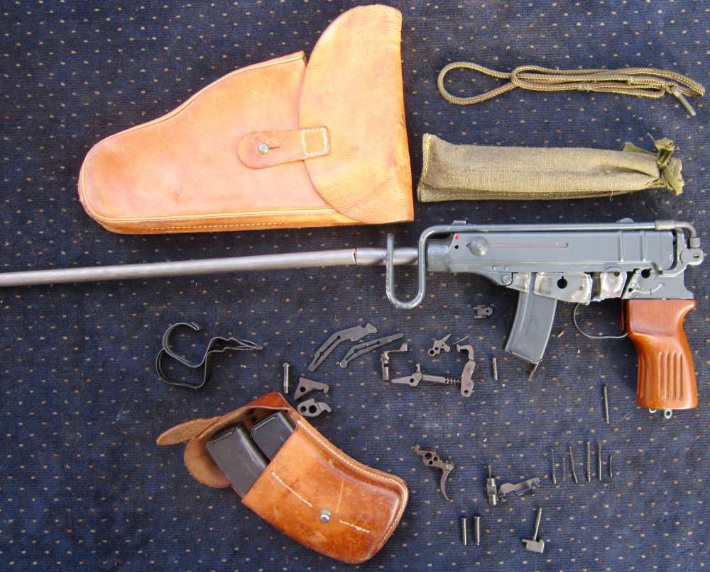 Czech vz61 Skorpion CARBINE parts kit w/16"+ BARREL,holster&ALL the mags! -img-6