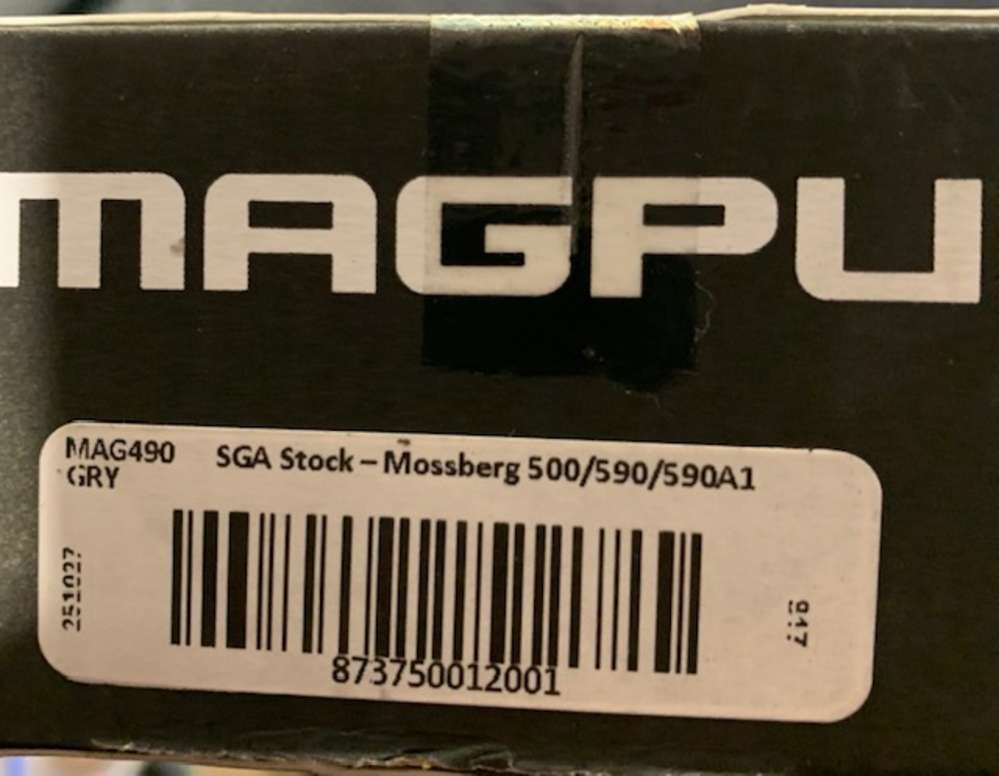 Magpul SGA Stock Mossberg 500/590 Shotgun Gray MAG490-GRY-img-1