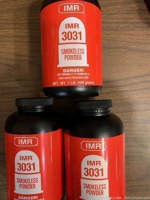 3 Lbs. Fresh IMR 3031 Powder same lot-img-0