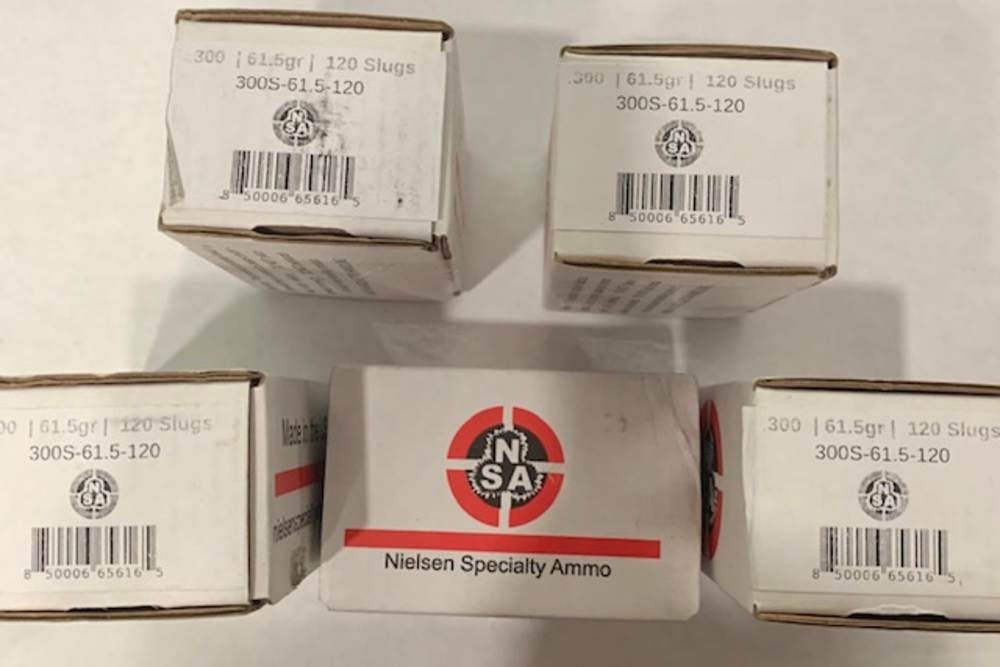 600 Count Nielsen Specialty 300S-61.5-120 Hollow Point Slugs-img-0