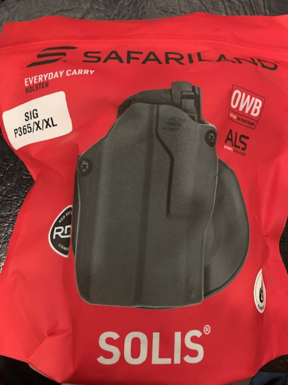 Safariland Solis ALS OWB Sig P365/X/XL  left hand-img-0