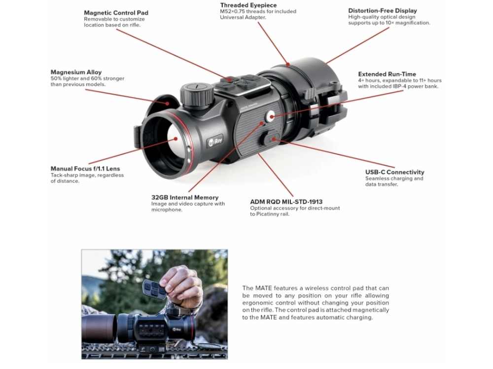 InfiRay Outdoor MATE 640 50mm Clip-On Thermal Weapon Sight-img-3