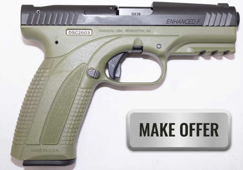 Caracal USA Enhanced F Quick Sight System 4.1" U80021157 OD Green/ Black-img-0