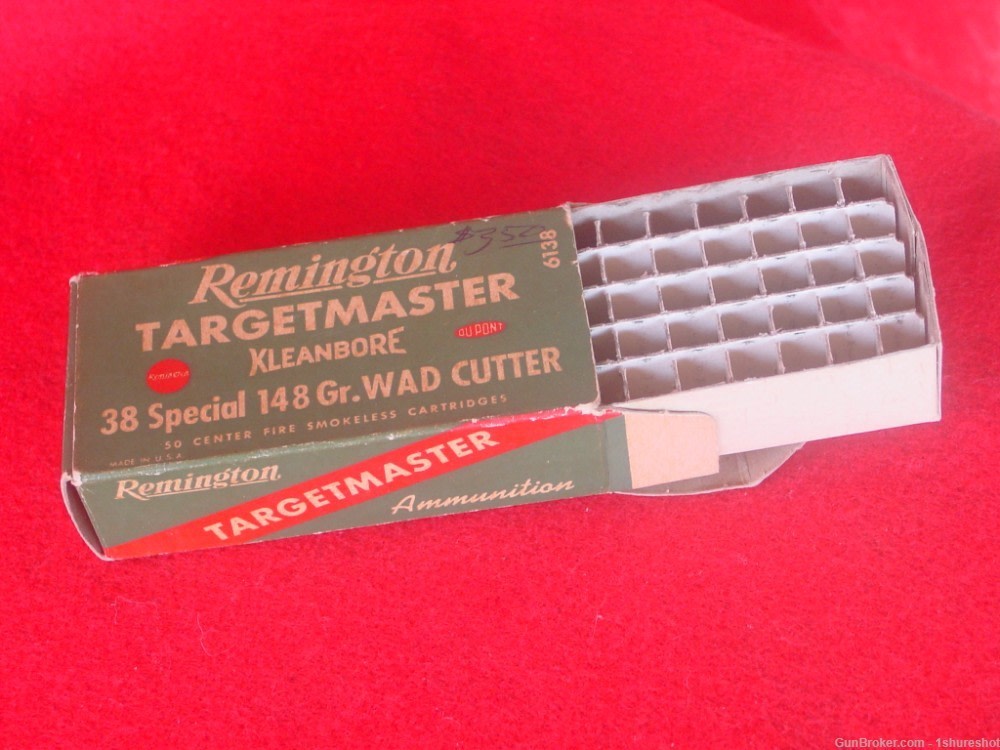 Remington Targetmaster Kleanbore 38 Special Wad Cutter COLLECTOR'S Ammo Box-img-1