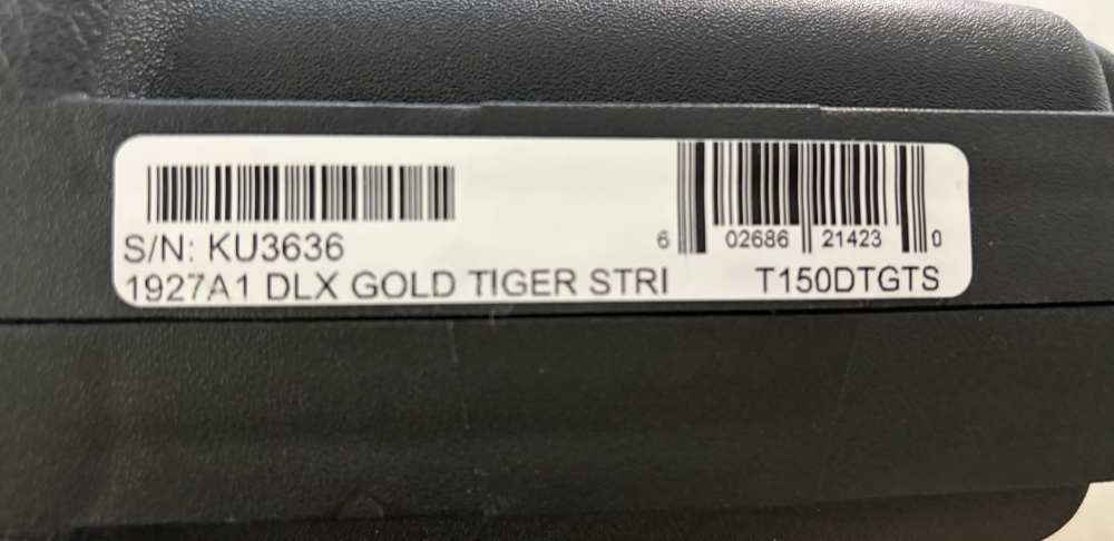 Thompson T150DTGTS 1927A-1 Deluxe 45 ACP 16.50"  Gold w/Tiger Stripe-img-10