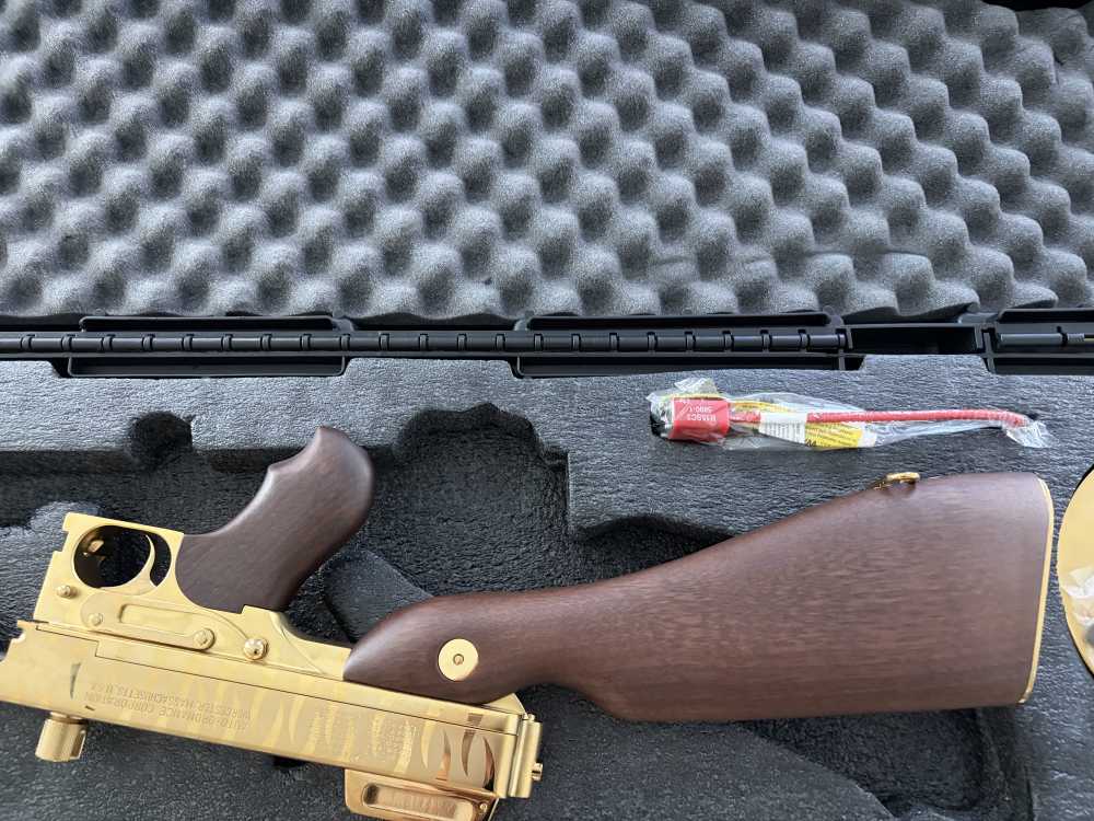 Thompson T150DTGTS 1927A-1 Deluxe 45 ACP 16.50"  Gold w/Tiger Stripe-img-8