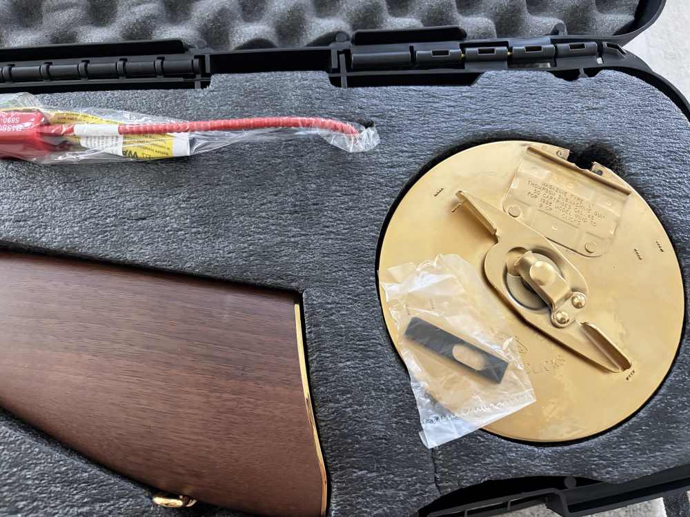 Thompson T150DTGTS 1927A-1 Deluxe 45 ACP 16.50"  Gold w/Tiger Stripe-img-4